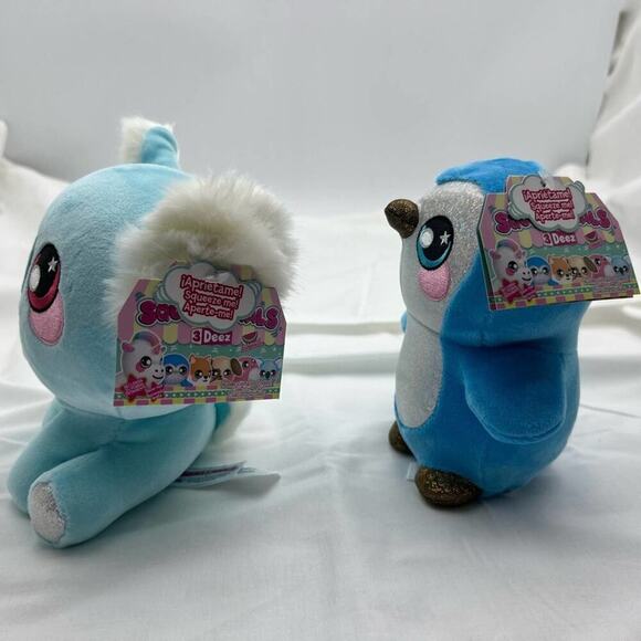 7” Squeezamal 3Deez set of Penguin and Koala - Picture 3 of 5